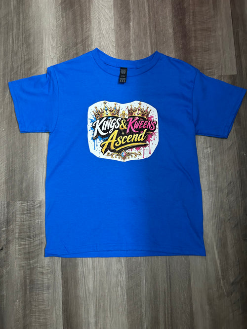 Kids Royal Ascend Graphic Tee – Royal Blue