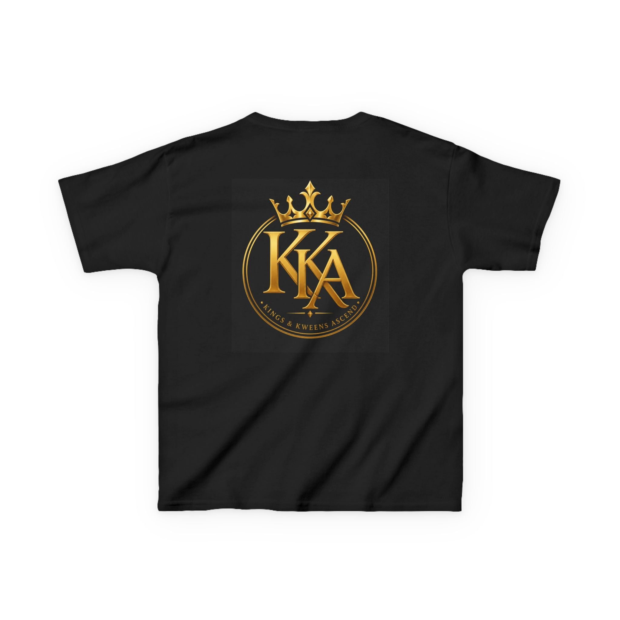 Kids Tee — "Built Different. Made Royal. Destined to Ascend." Gold Crown Graphic