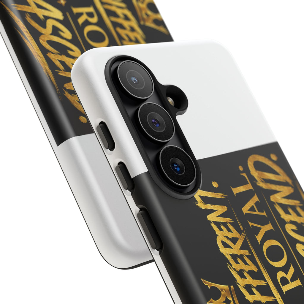 Phone Case - "Built Different. Made Royal. Destined to Ascend" (Gold Crown Motivational Protective Cover)