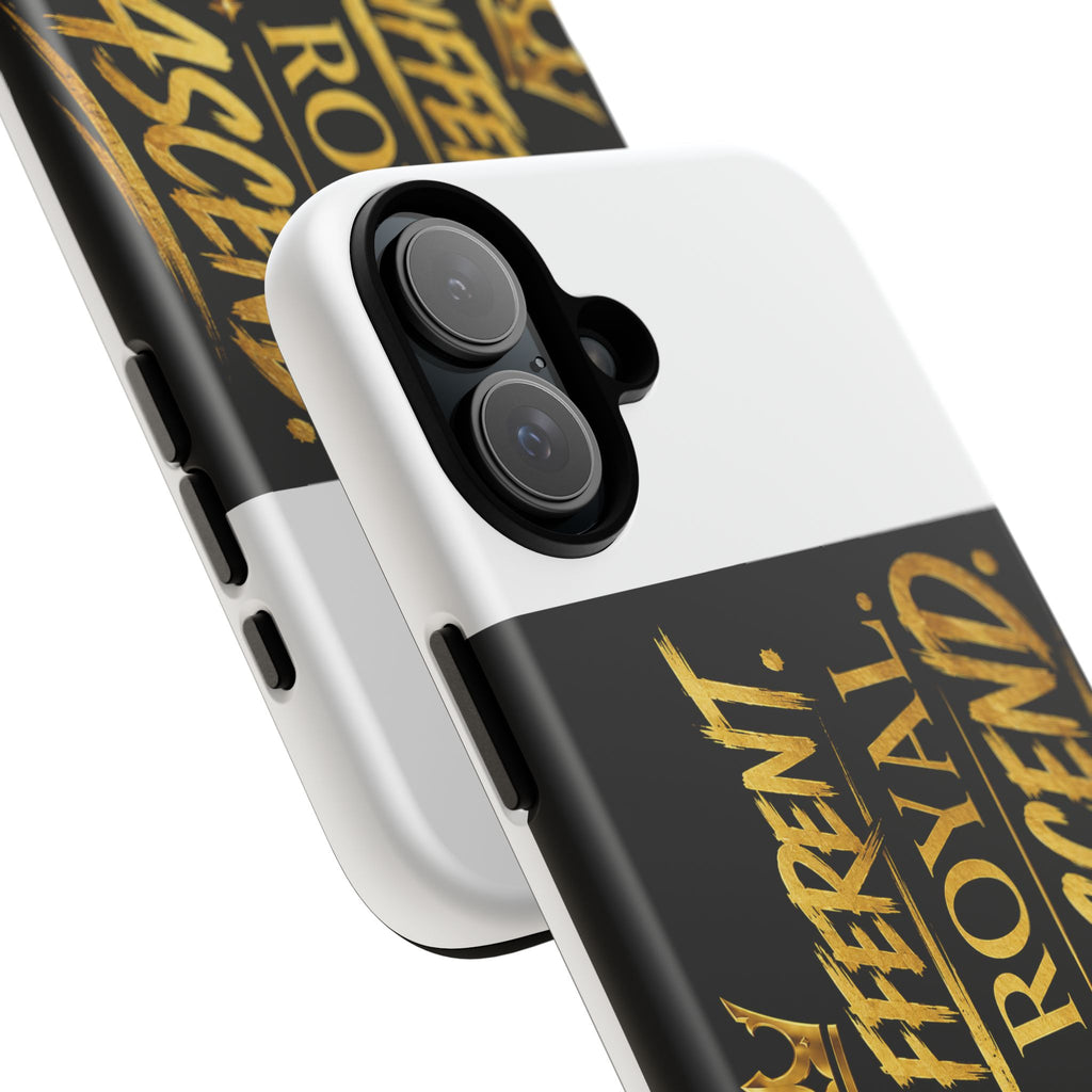 Phone Case - "Built Different. Made Royal. Destined to Ascend" (Gold Crown Motivational Protective Cover)
