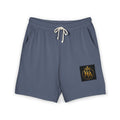 KKA Crown Logo Fleece Sweat Shorts — Garment-Dyed Casual Lounge Shorts
