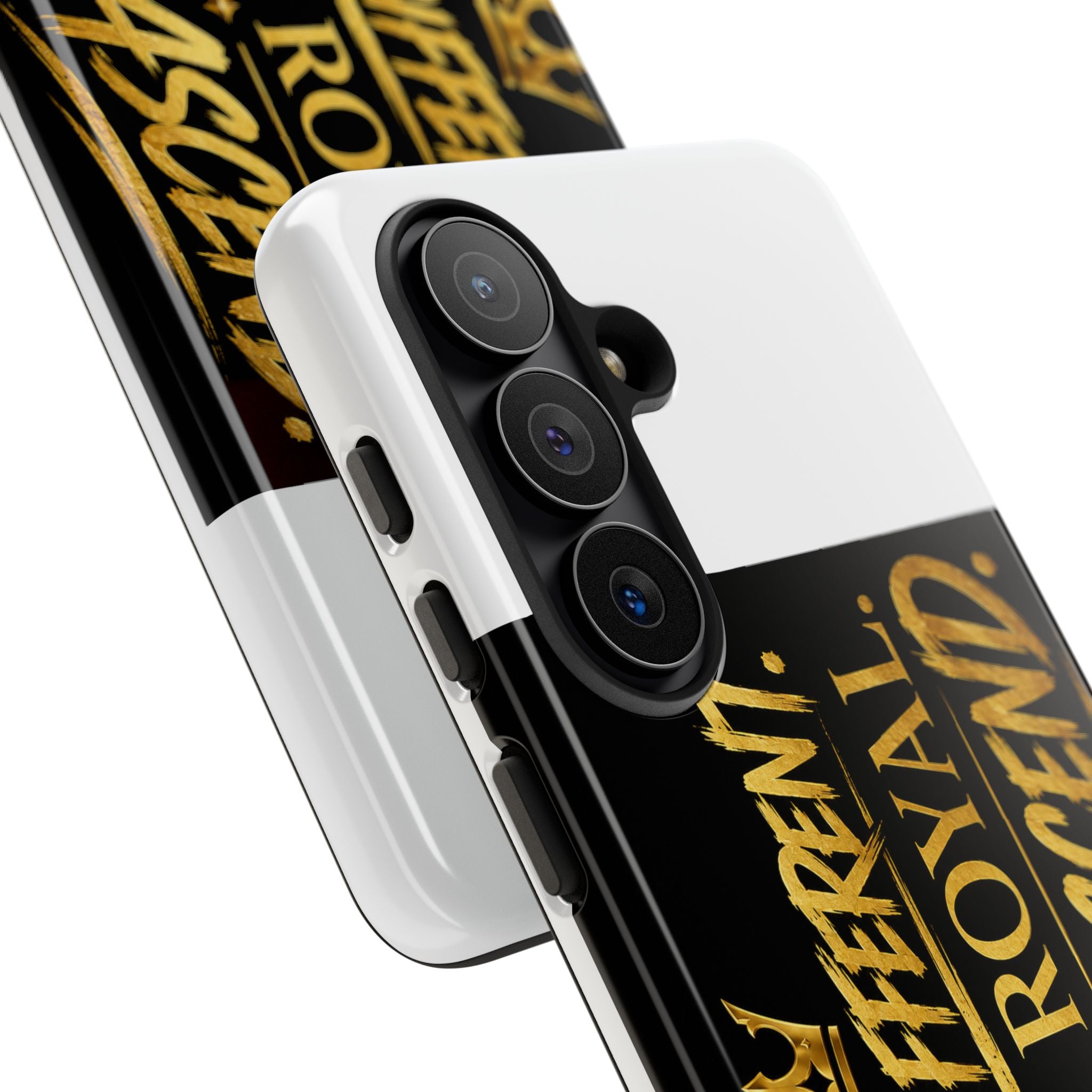 Phone Case - "Built Different. Made Royal. Destined to Ascend" (Gold Crown Motivational Protective Cover)
