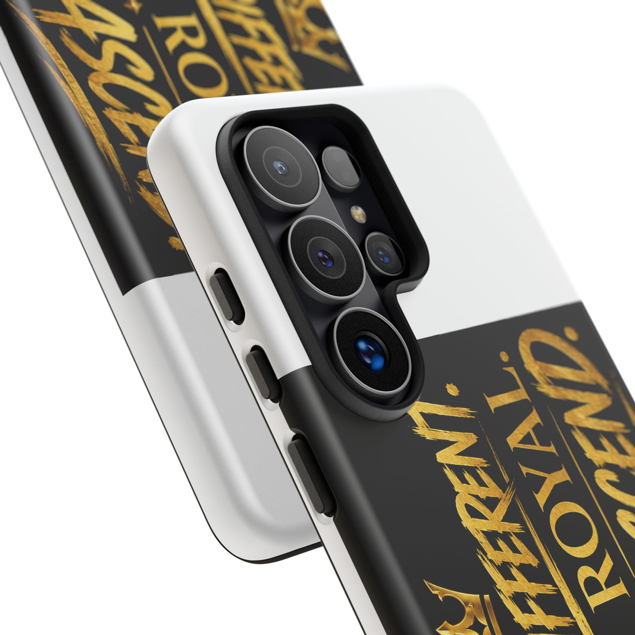 Phone Case - "Built Different. Made Royal. Destined to Ascend" (Gold Crown Motivational Protective Cover)