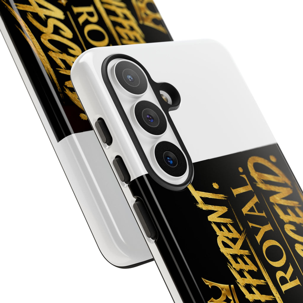 Phone Case - "Built Different. Made Royal. Destined to Ascend" (Gold Crown Motivational Protective Cover)