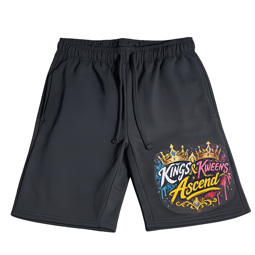 Kings & Kweens Ascend Signature Fleece Shorts – Classic Black