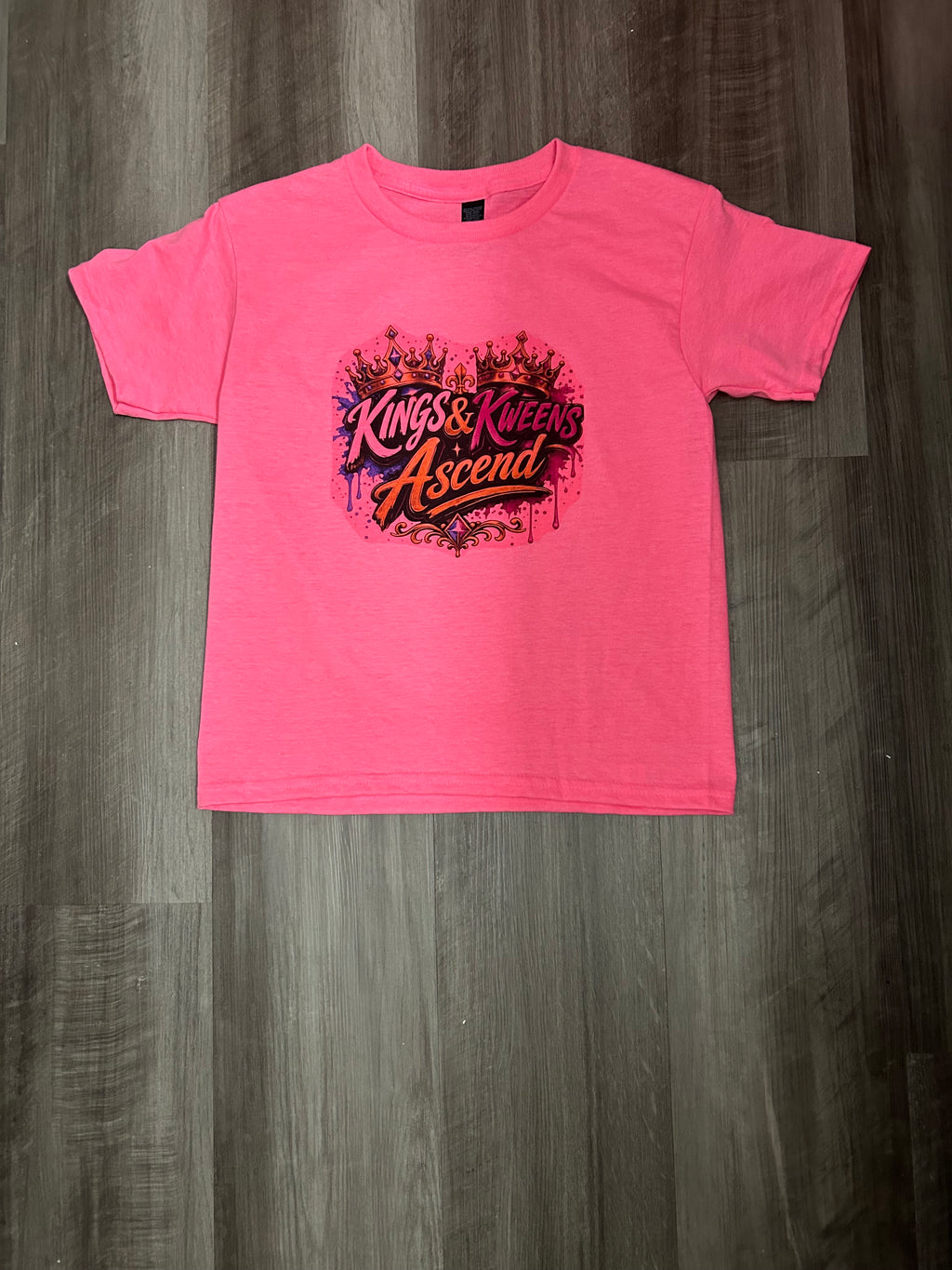 Kids Royal Ascend Graphic Tee – Hot Pink