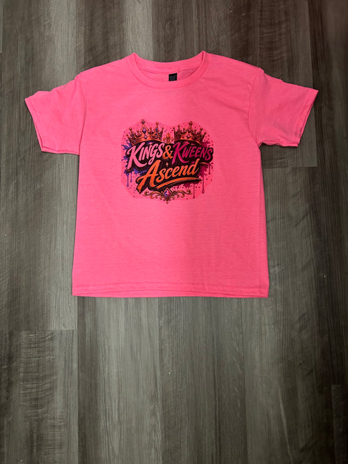 Kids Royal Ascend Graphic Tee – Hot Pink