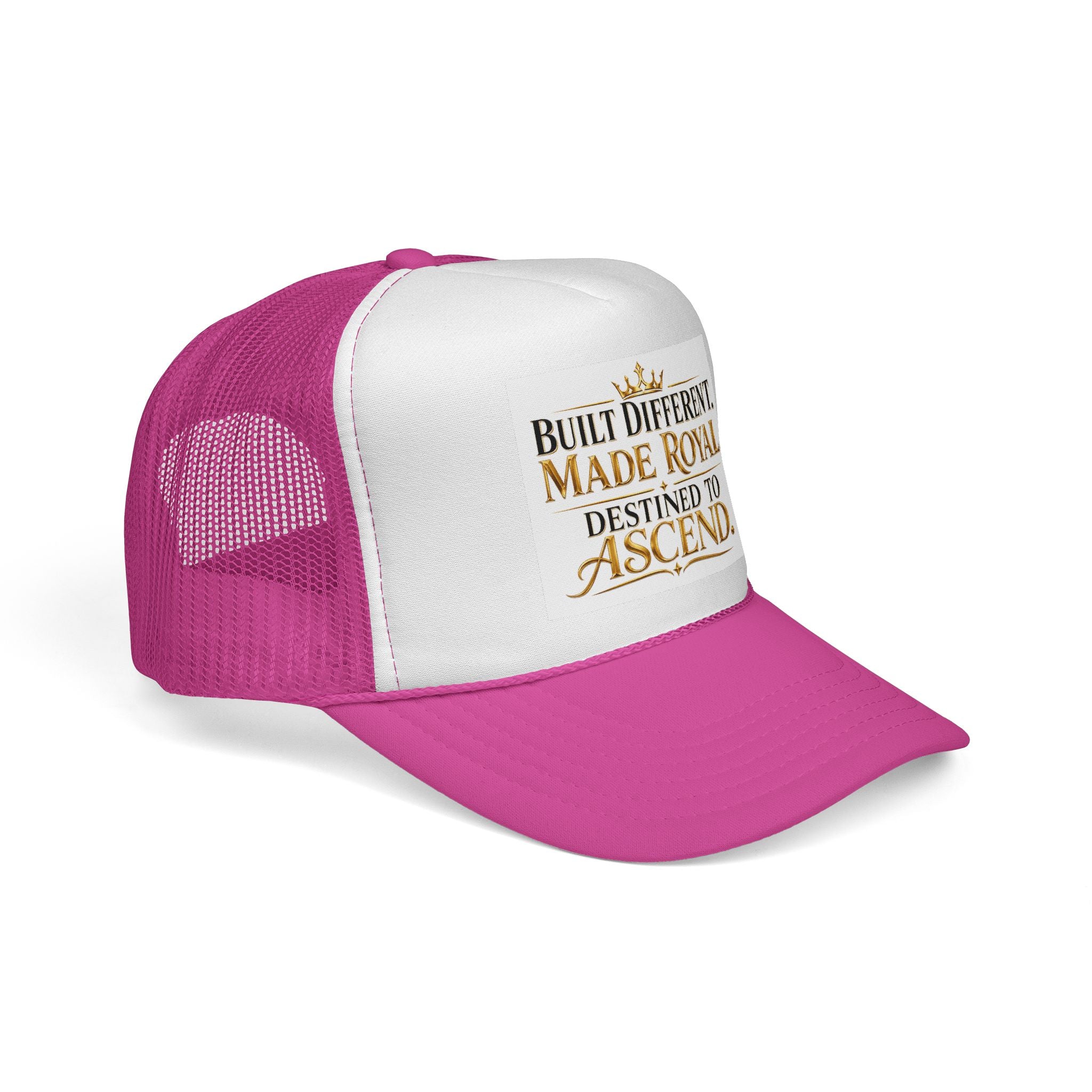 Made Royal Trucker Cap — "Built Different. Made Royal. Destined to Ascend." Inspirational Mesh Hat