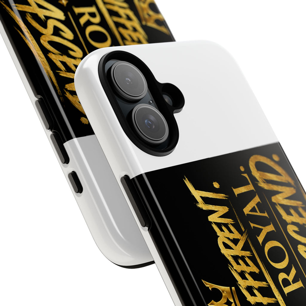 Phone Case - "Built Different. Made Royal. Destined to Ascend" (Gold Crown Motivational Protective Cover)