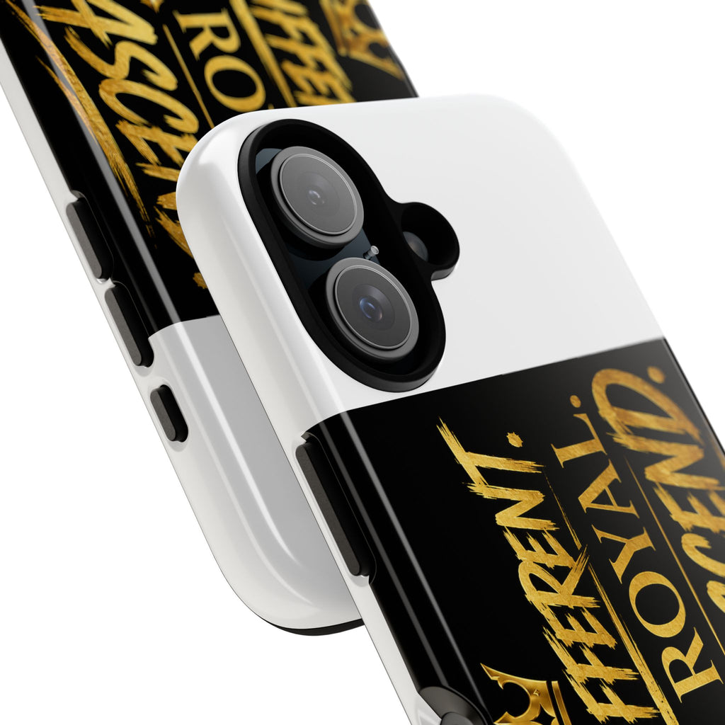 Phone Case - "Built Different. Made Royal. Destined to Ascend" (Gold Crown Motivational Protective Cover)