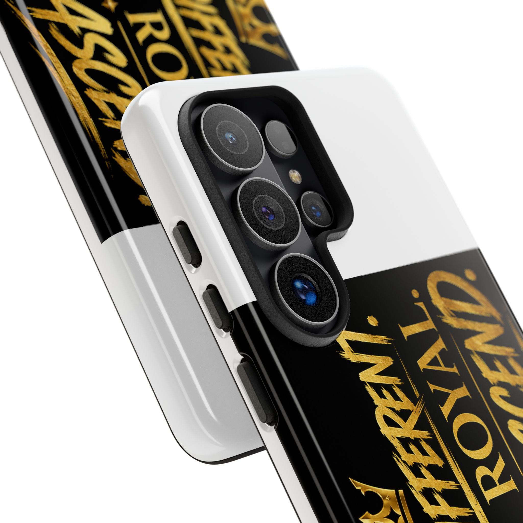 Phone Case - "Built Different. Made Royal. Destined to Ascend" (Gold Crown Motivational Protective Cover)