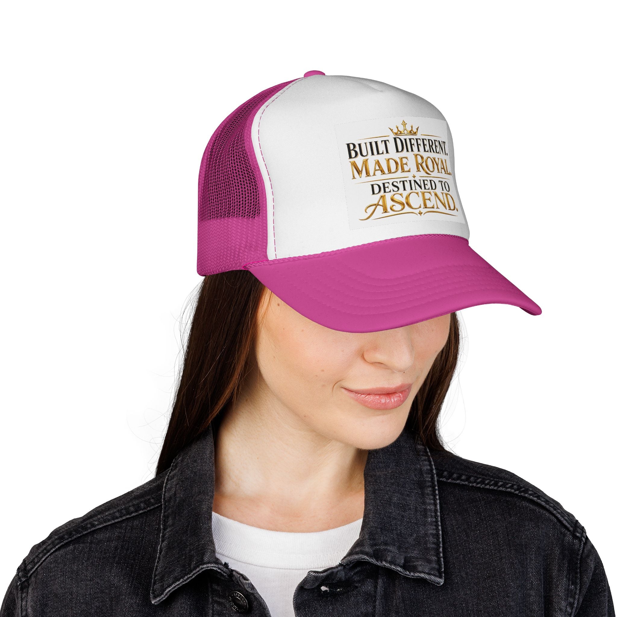 Made Royal Trucker Cap — "Built Different. Made Royal. Destined to Ascend." Inspirational Mesh Hat