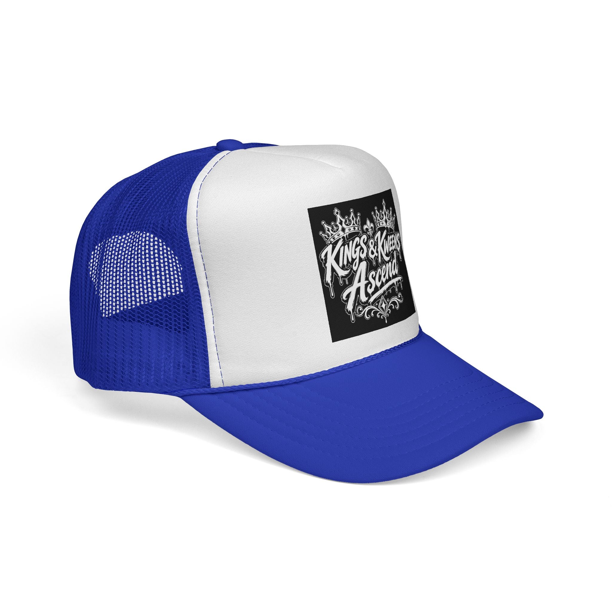 Trucker Cap — "Kings & Knees Ascend" Crown Graphic Mesh Hat