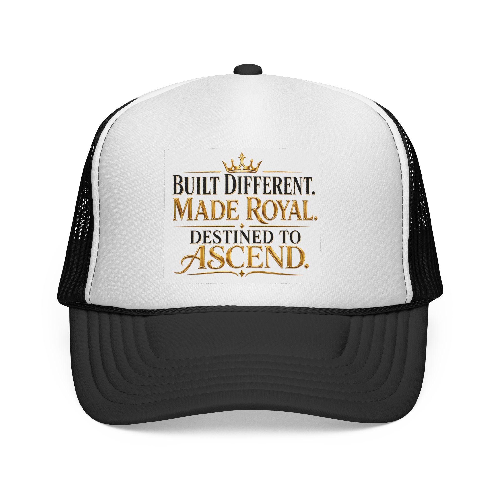Made Royal Trucker Cap — "Built Different. Made Royal. Destined to Ascend." Inspirational Mesh Hat