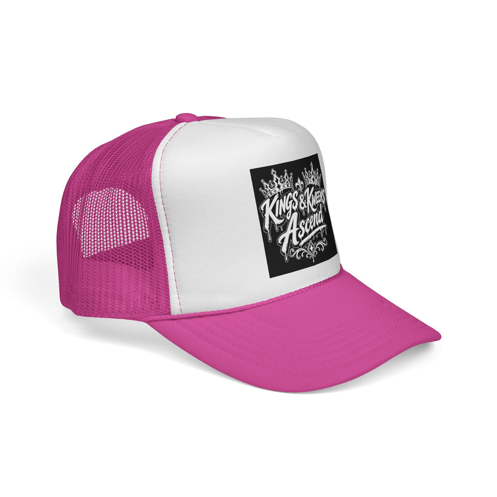 Trucker Cap — "Kings & Knees Ascend" Crown Graphic Mesh Hat