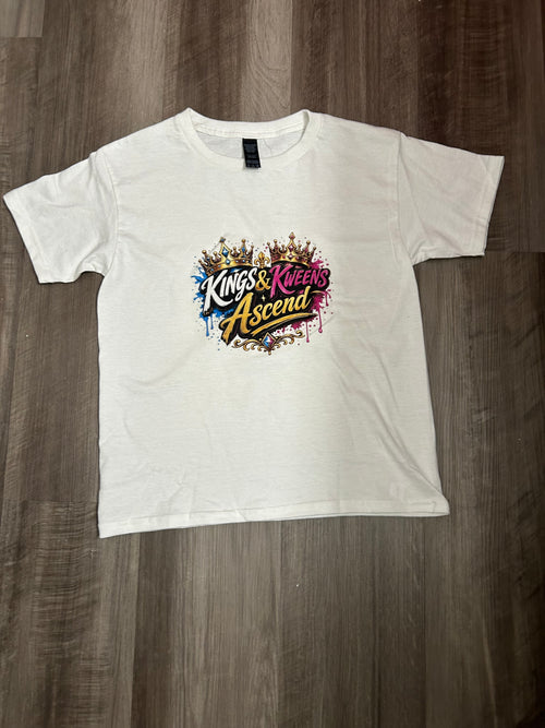 Kids Royal Ascend Graphic Tee – Classic White