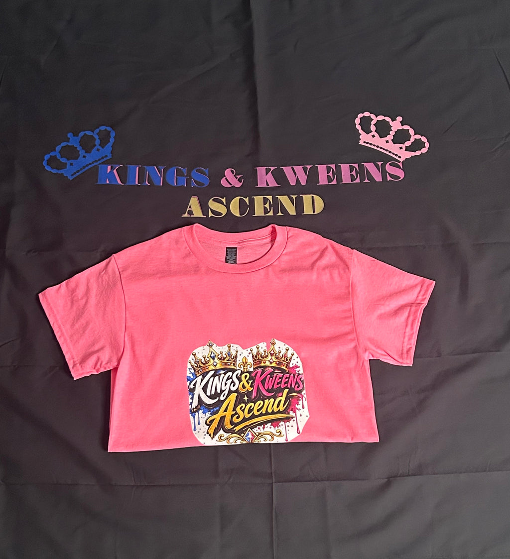 Kings & Kweens Ascend Signature Logo Tee – Vibrant Pink