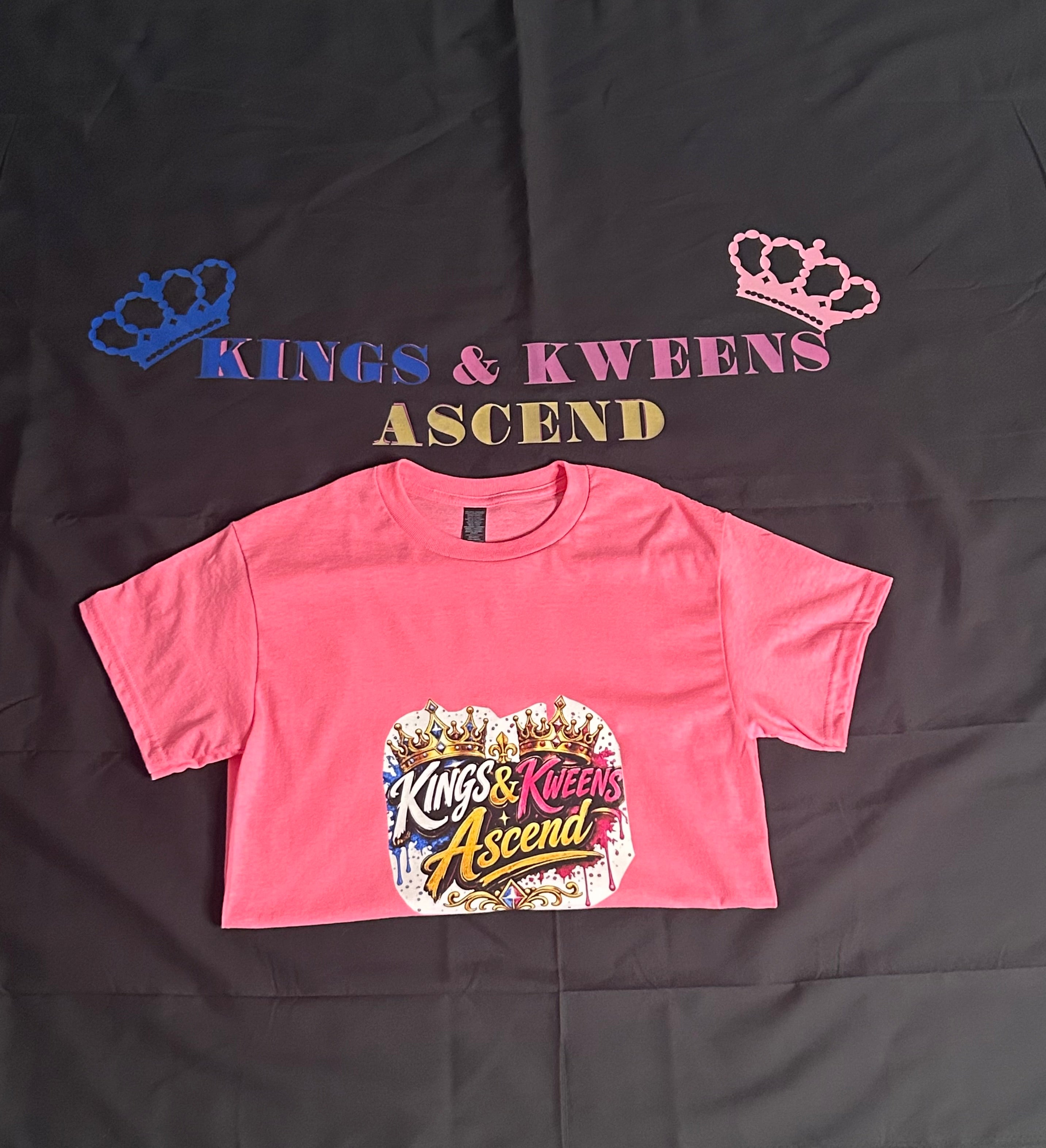 Kings & Kweens Ascend Signature Logo Tee – Vibrant Pink