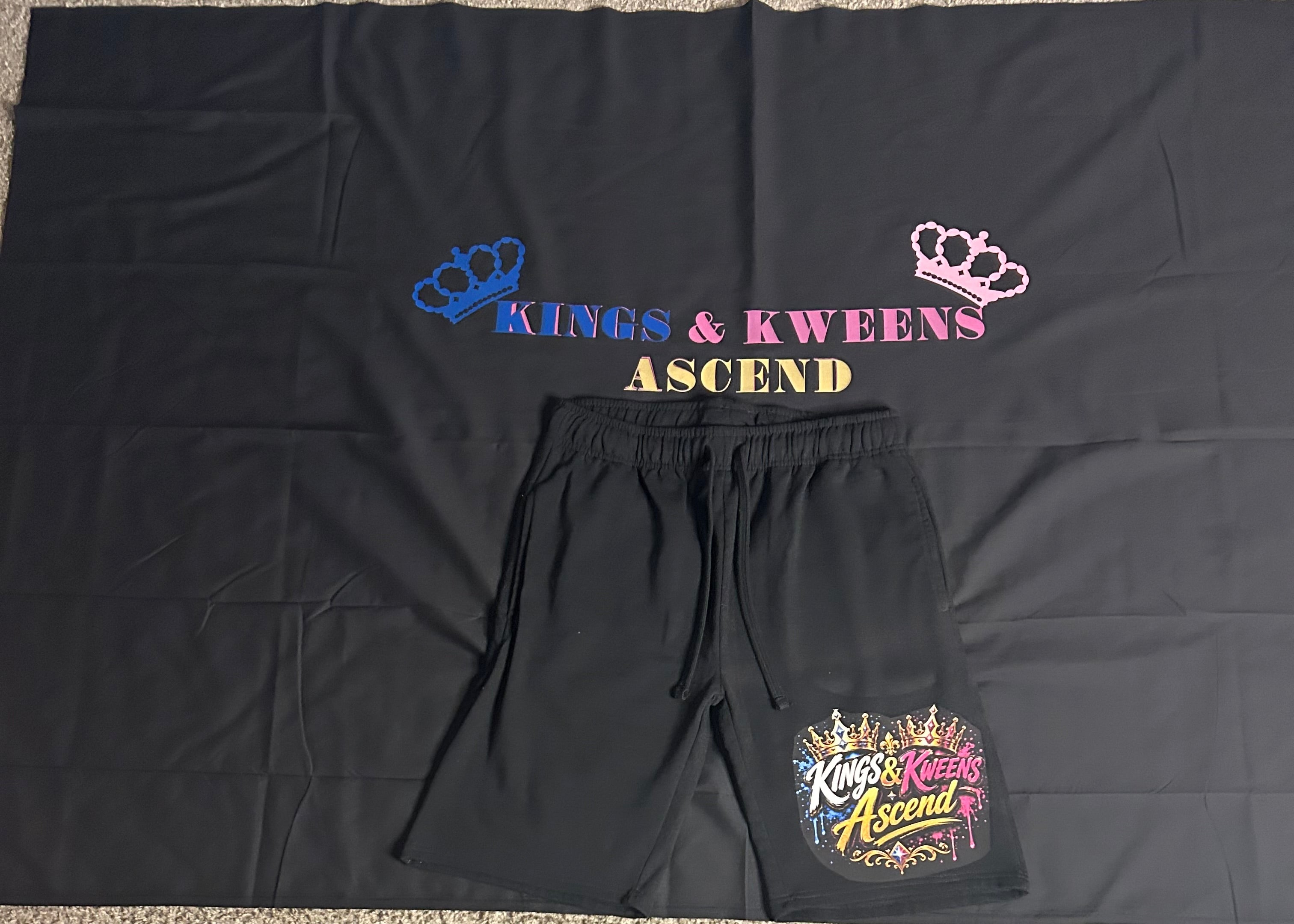 Kings & Kweens Ascend Signature Fleece Shorts – Classic Black