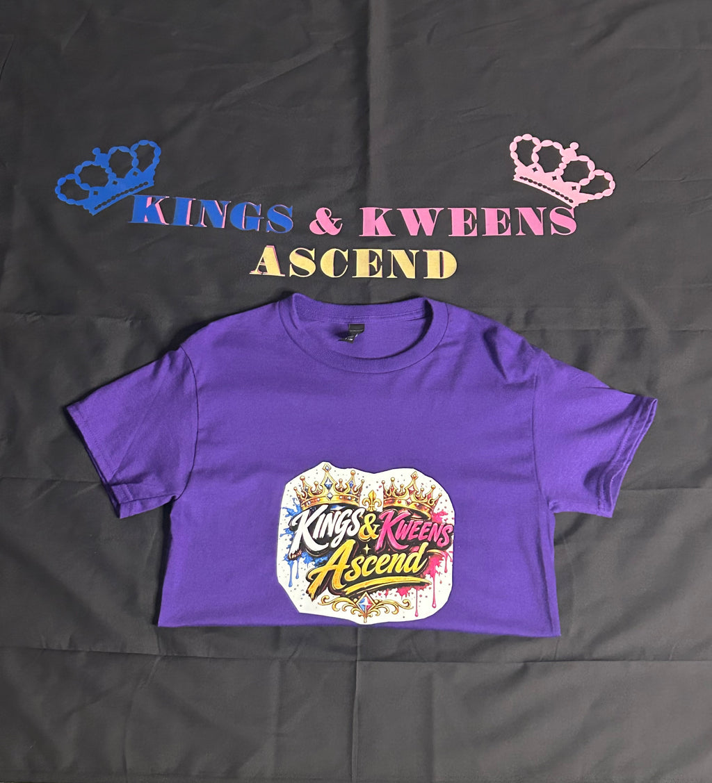 Kings & Kweens Ascend Signature Logo Tee – Royal Purple