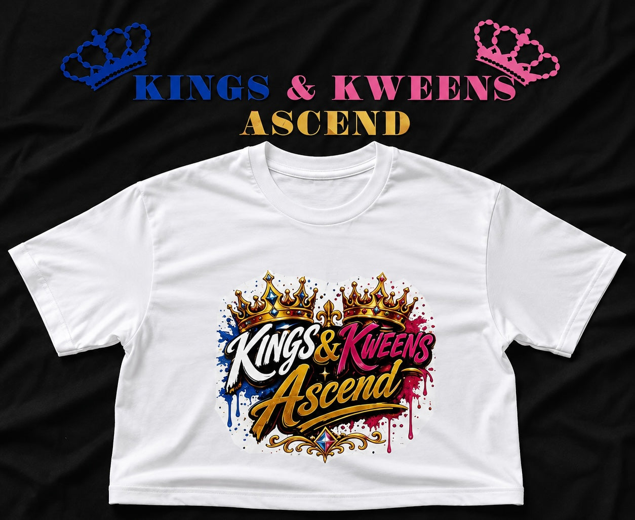 Kings & Kweens Ascend Signature Logo Tee – Classic White