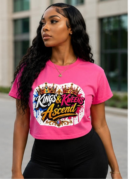 Kings & Kweens Ascend Signature Logo Tee – Vibrant Pink