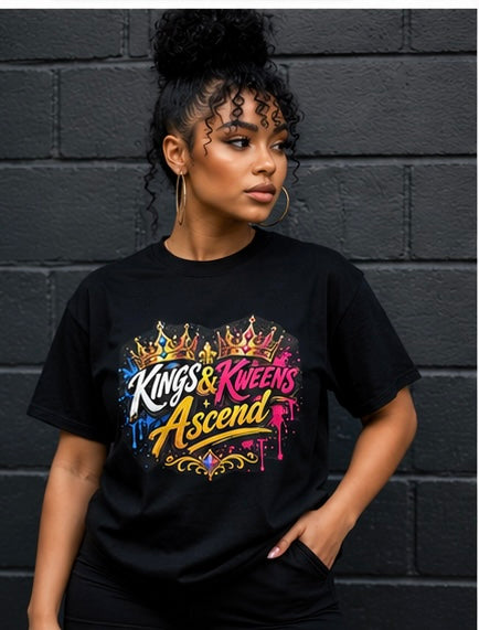 Kings & Kweens Ascend Signature Logo Tee – Classic Black