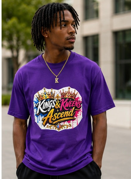 Kings & Kweens Ascend Signature Logo Tee – Royal Purple