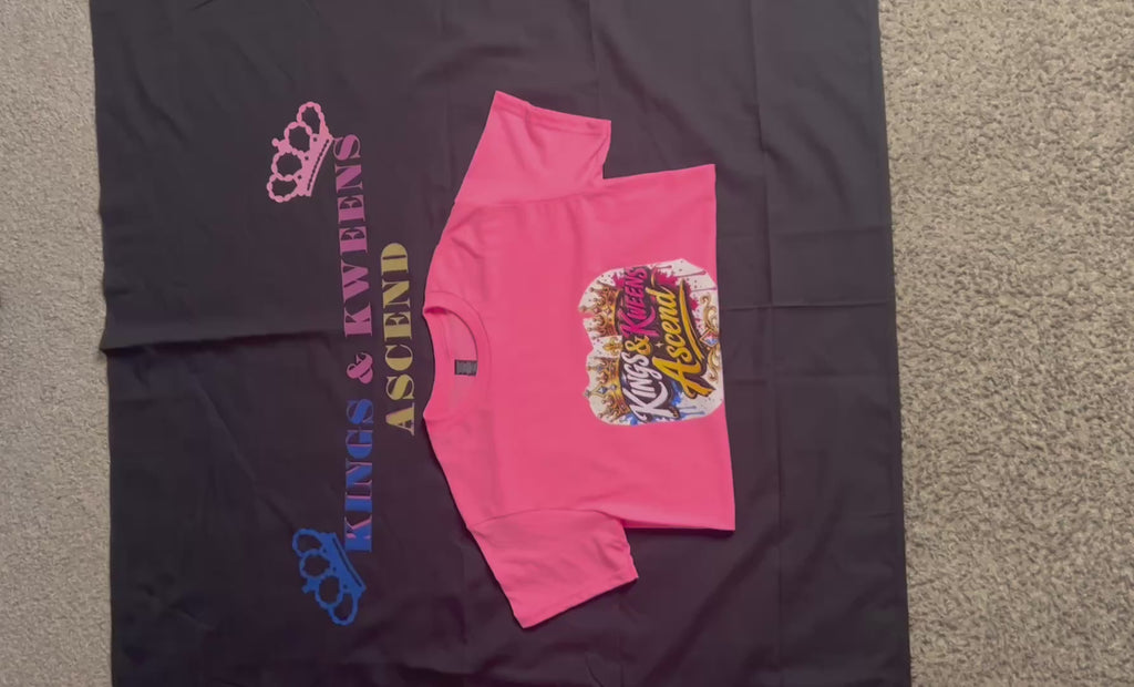 Kings & Kweens Ascend Signature Logo Tee – Vibrant Pink
