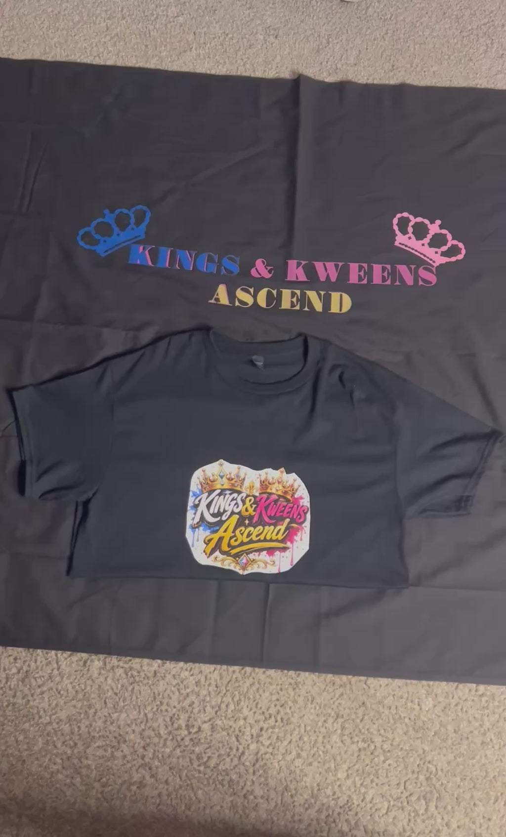 Kings & Kweens Ascend Signature Logo Tee – Classic Black